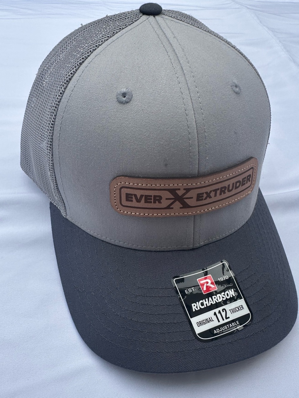 Richardson 112 Trucker Hat Ever Extruder Snapback Grey Black New